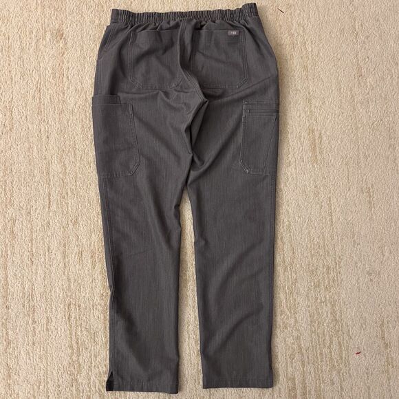 Figs Womens Small Yola Skinny Scrub Drawstring Scrubs Technical Gray Teal Cords - Picture 9 of 14
